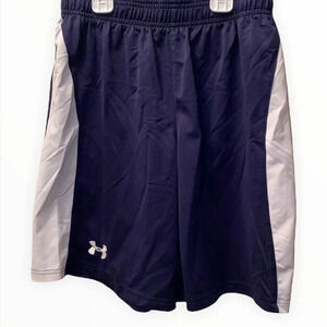 UNDER ARMOUR EUC BOYS NAVY SHORTS SIZE LARGE YLG